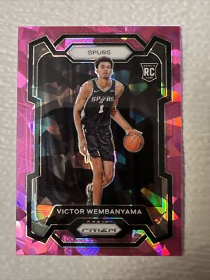 VICTOR WEMBANYAMA 2023-24 PRIZM #136 ROOKIE PINK ICE PRIZM SPURS 