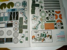 Véhicule itinérant lunaire tchécoslovaque rare modèle papier 