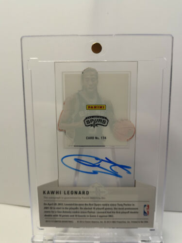 Kawhi Leonard Rookie 2012 Autograph Limited #004/349 RC Auto - Bild 2 von 2