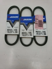 Jason Industrial V-Belt MXV4-240 1/2" X 24" Lot Of 3