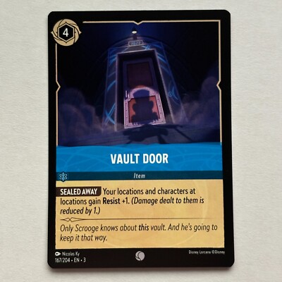 Vault Door 167/204 Disney Lorcana Into The Inklands Regular Common Card NM