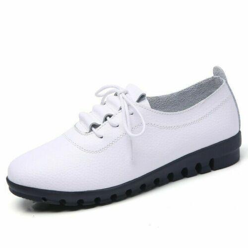 Neu Damen-Pumps einfarbig rund geschnitten Freizeit bequem weich Schnürschuhe Größe 35-41 - Bild 14 von 15