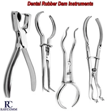 Basic Rubber Dam Ivory Puch Brewer Stoke Forceps Clamps Dental Instruments  CE