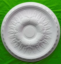 Plaster Ceiling Rose Egg And Dart Floral Design 530mm