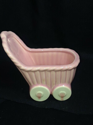 Pink Baby Stroller Wall Pocket (Haeger)