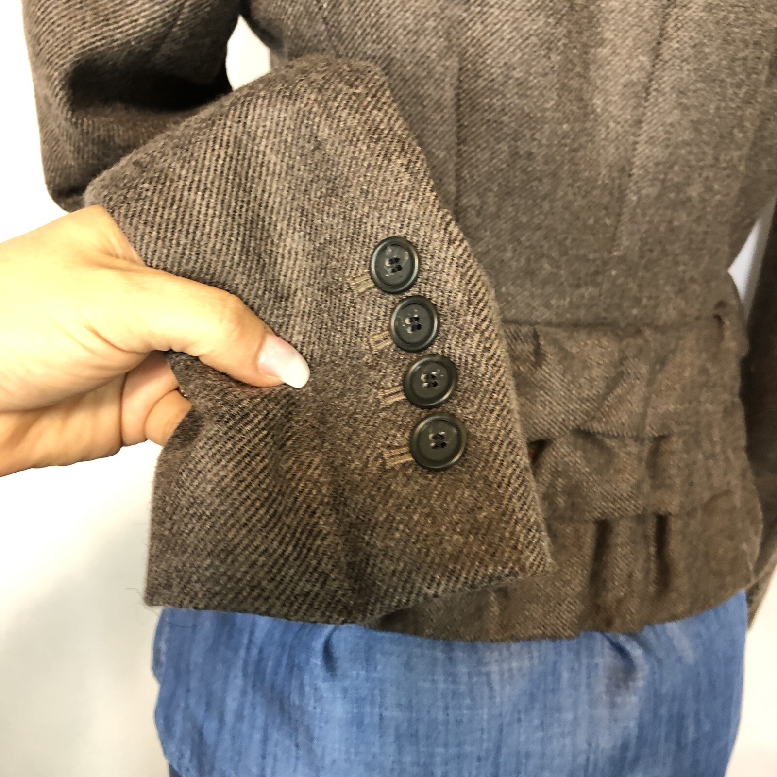 Loft Brown Single Button Formal Jacket Womens Siz… - image 12