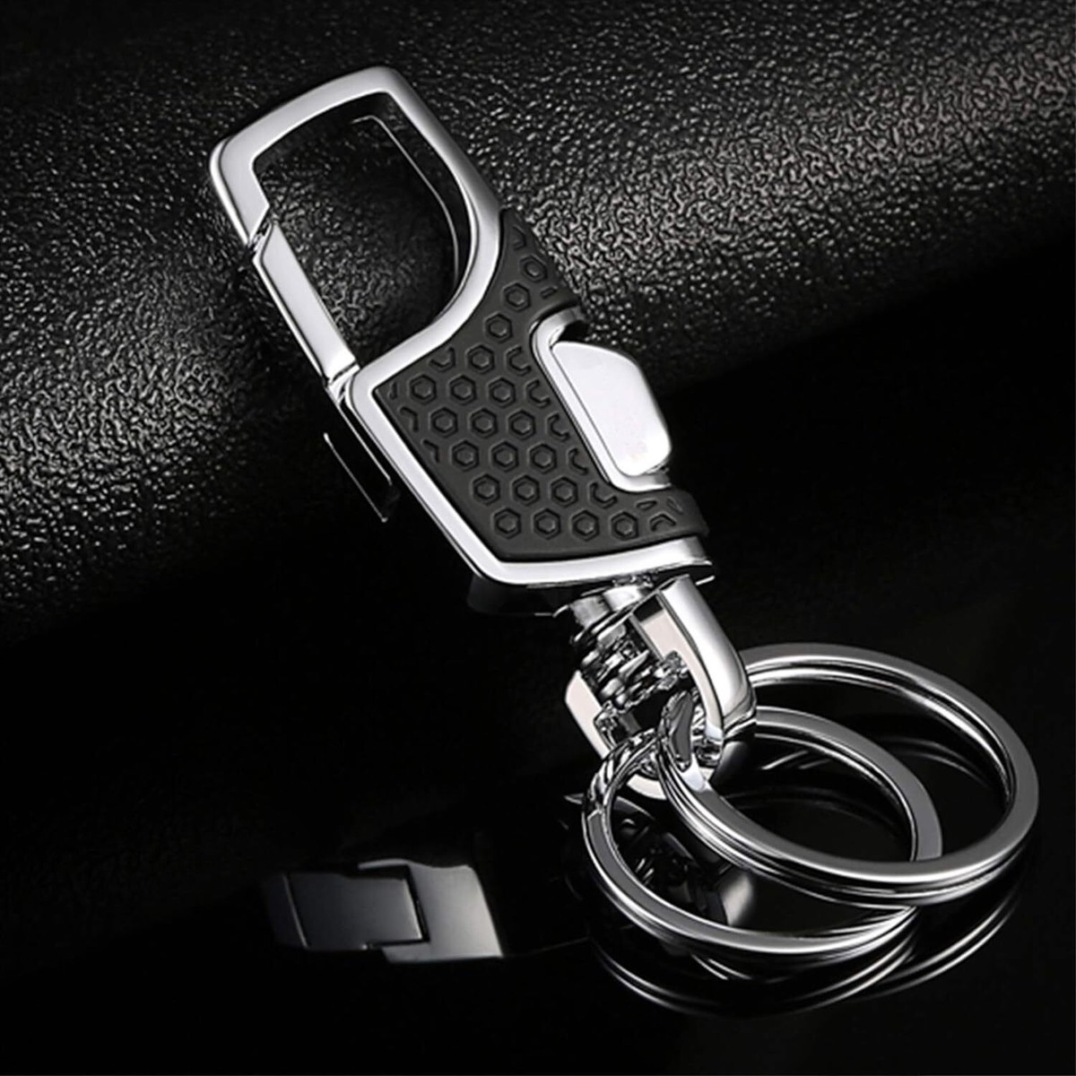 Key Chain With (2 Extra Key Rings And Gift Box) Heavy Duty Car