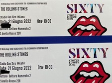 2 BIGLIETTI ROLLING STONES