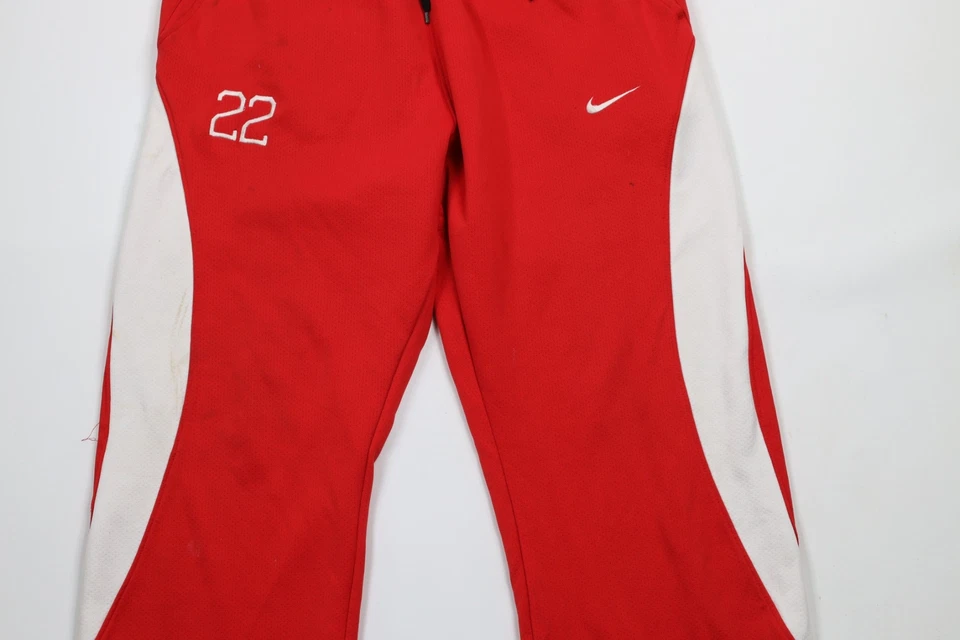 Pantalones deportivos vintage Nike para hombre grandes desgastados Travis Scott Mini Swoosh pierna ancha Foto 3 de 4