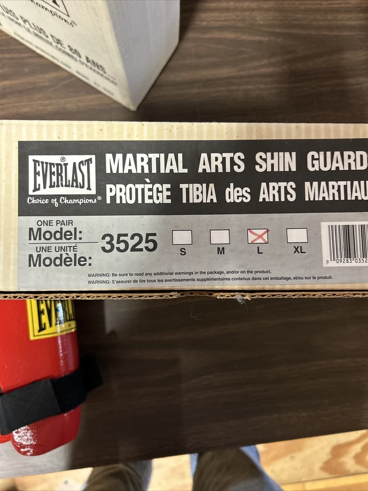 Espinilleras de colección Everlast Martial Arts modelo 3525 talla grande Foto 4 de 4