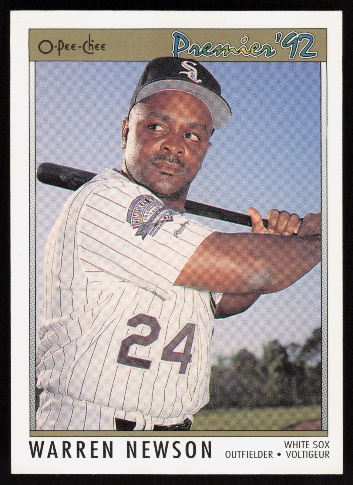 1992 O-Pee-Chee Premier Premier 92 Warren Newson Rookie Chicago White Sox #76