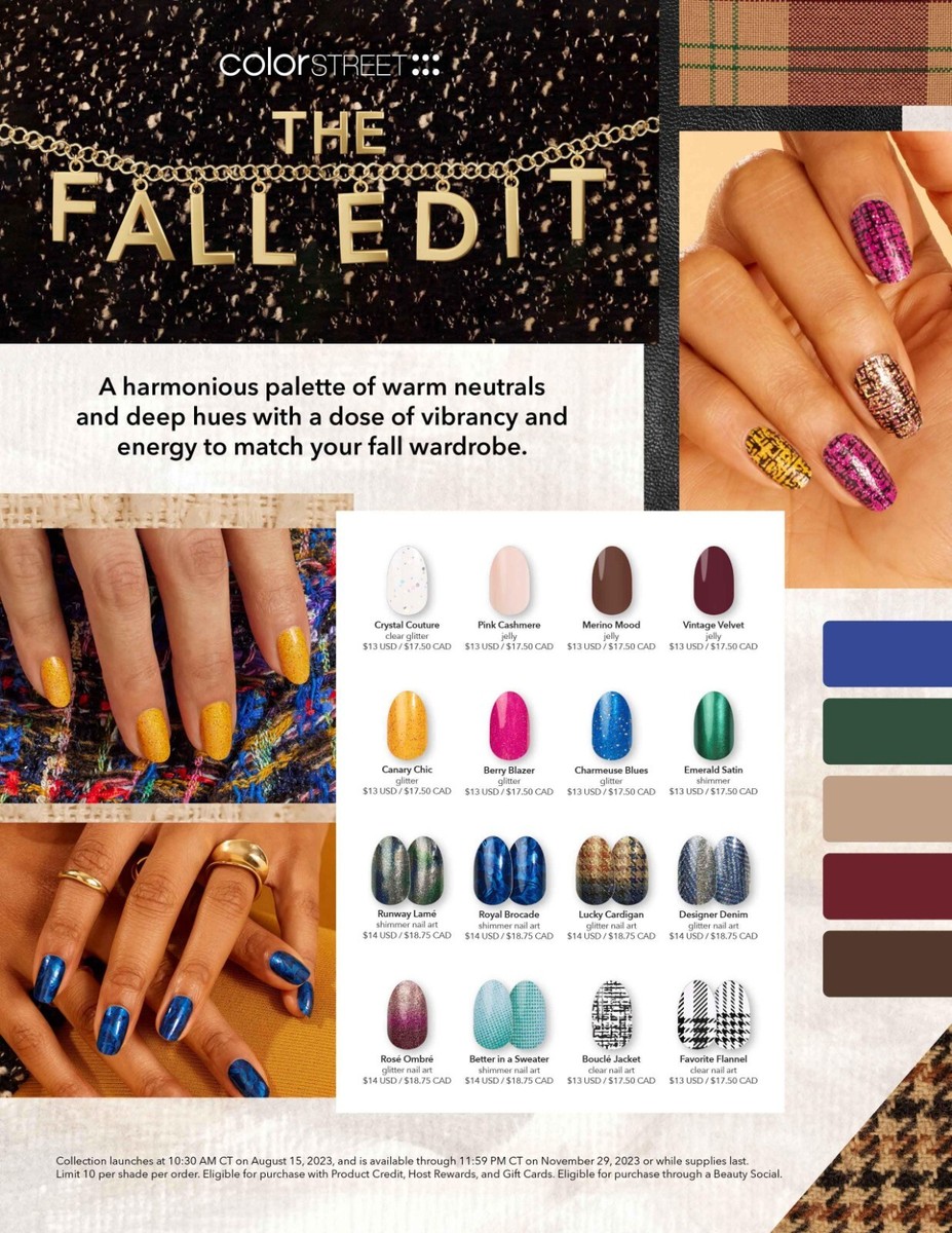 COLOR STREET NAIL STRIPS The Fall Edit FALL 2023 Pre-Order*