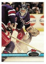 JOHN VANBIESBROUCK 1991-92 STADIUM CLUB CARD NEAR MINT+ CONDITION