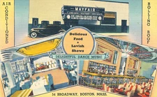 Unmailed linen Mayfair restaurant bar Boston Massachusetts MA #556