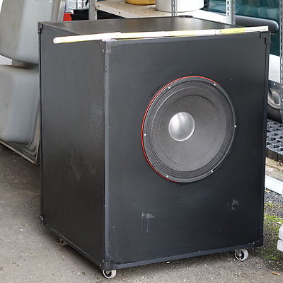 Bassbox Basskiste passiv Subwoofer Tieftöner Woofer f PA-Anlagen DJ Parties 38''