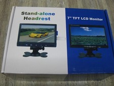 Stand Alone Headrest 7 Inch TFT LCD Screen Car Rear View Display Monitor NEW