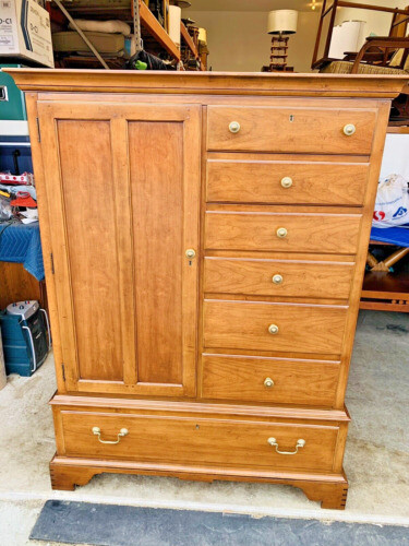 5個口のA♥DREXEL HERITAGE Drexel Heritage Heirloom Mahogany Serpentine Tall Chest of Drawers