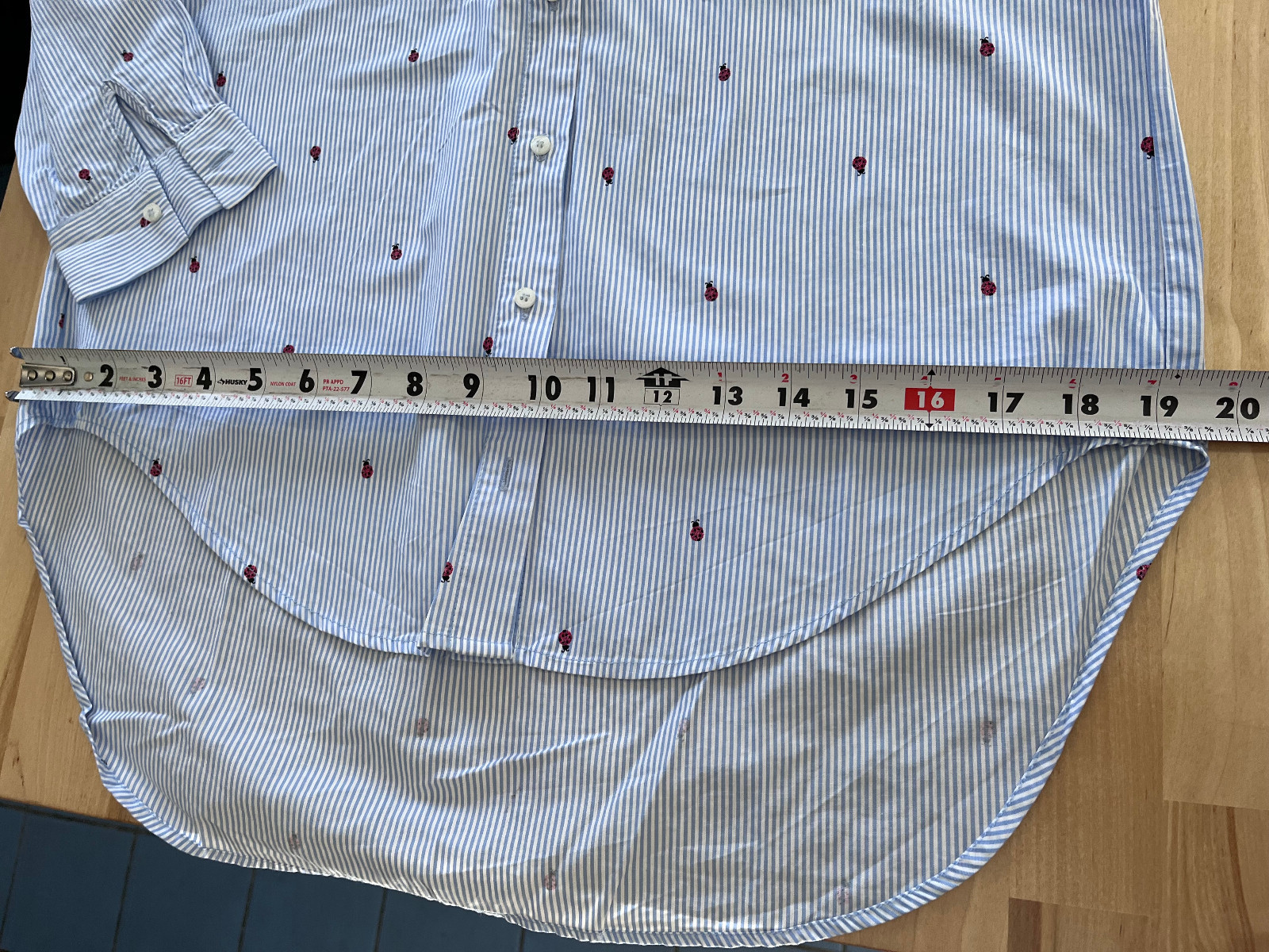 ZARA Basic Striped Ladybug Print Long Sleeve Butt… - image 7