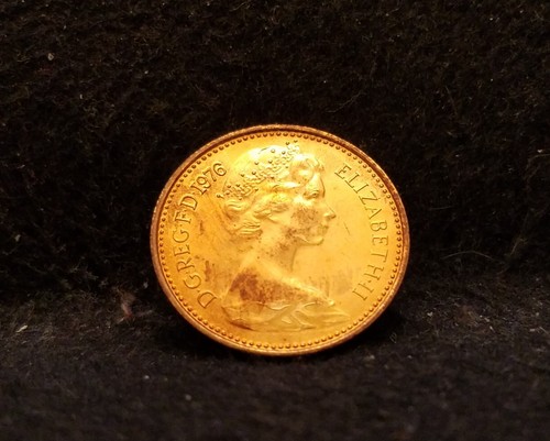 1976 Great Britain 1/2 new penny, Elizabeth II, RB proof, KM-914 - Picture 6 of 6
