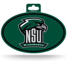 Northeastern State Riverhawks Sticker 4" x 6" Oval Decal