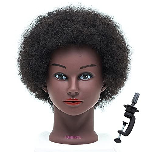 mannequin head with human hair barber training head Manikin Head 7 Inch