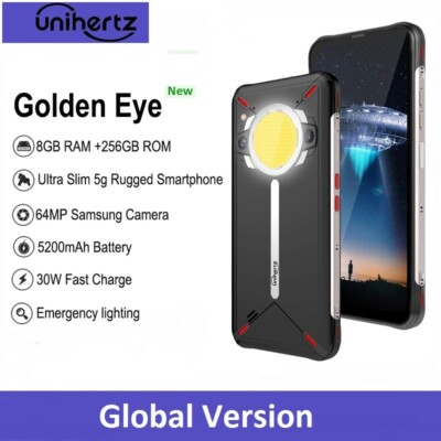 Unihertz Golden Eye 5G ultradünne robust Smartphone 8G+256GB 64MP Kamera 5200mAh