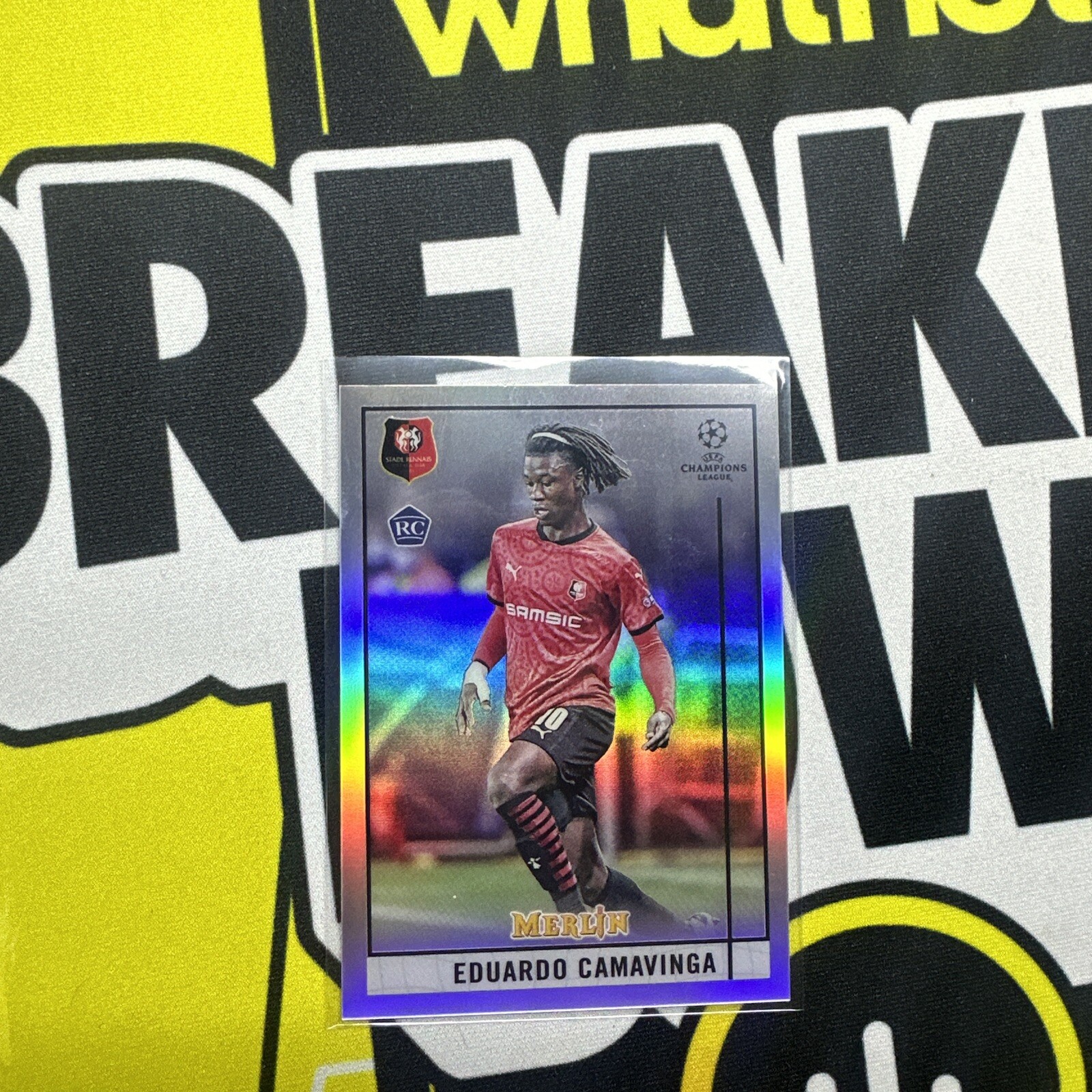 2020-21 Topps Merlin Chrome UCL Eduardo Camavinga RC Stade Rennais Refractor #20