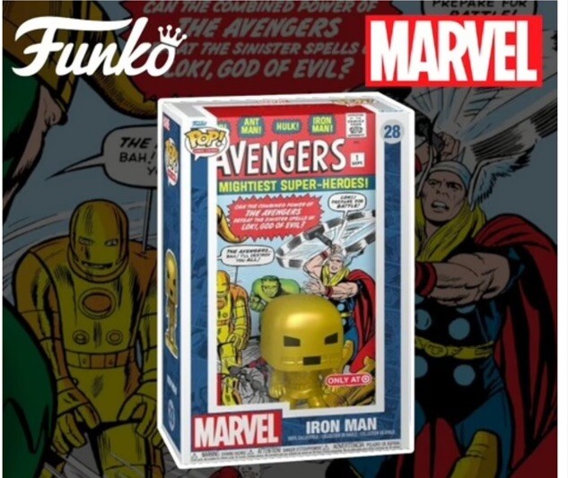 Funko Pop! Comic Book Cover #28: Marvel Avengers - Iron Man