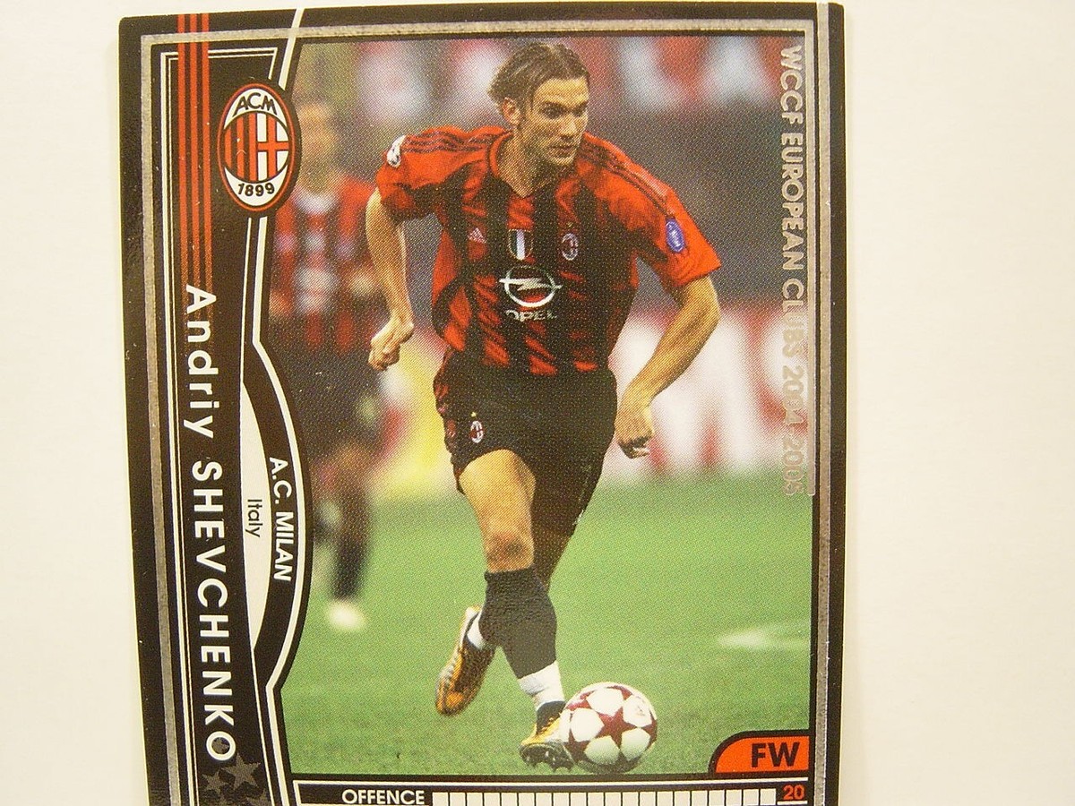 Panini WCCF 2004-05 Andriy Shevchenko 1976 Ukraine No.7 AC Milan
