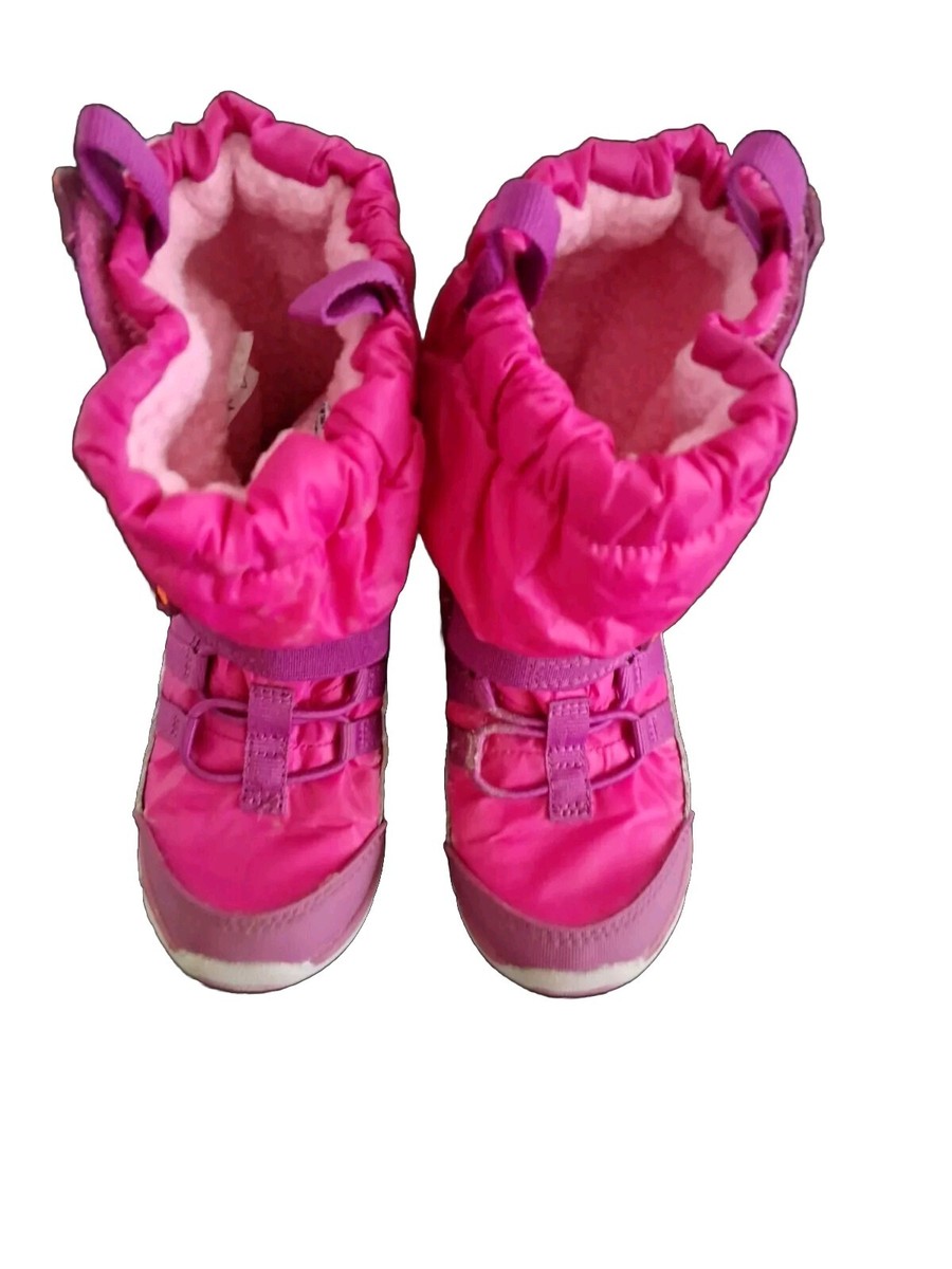 Stride Rite made play girls M pink insulated sneaker boots