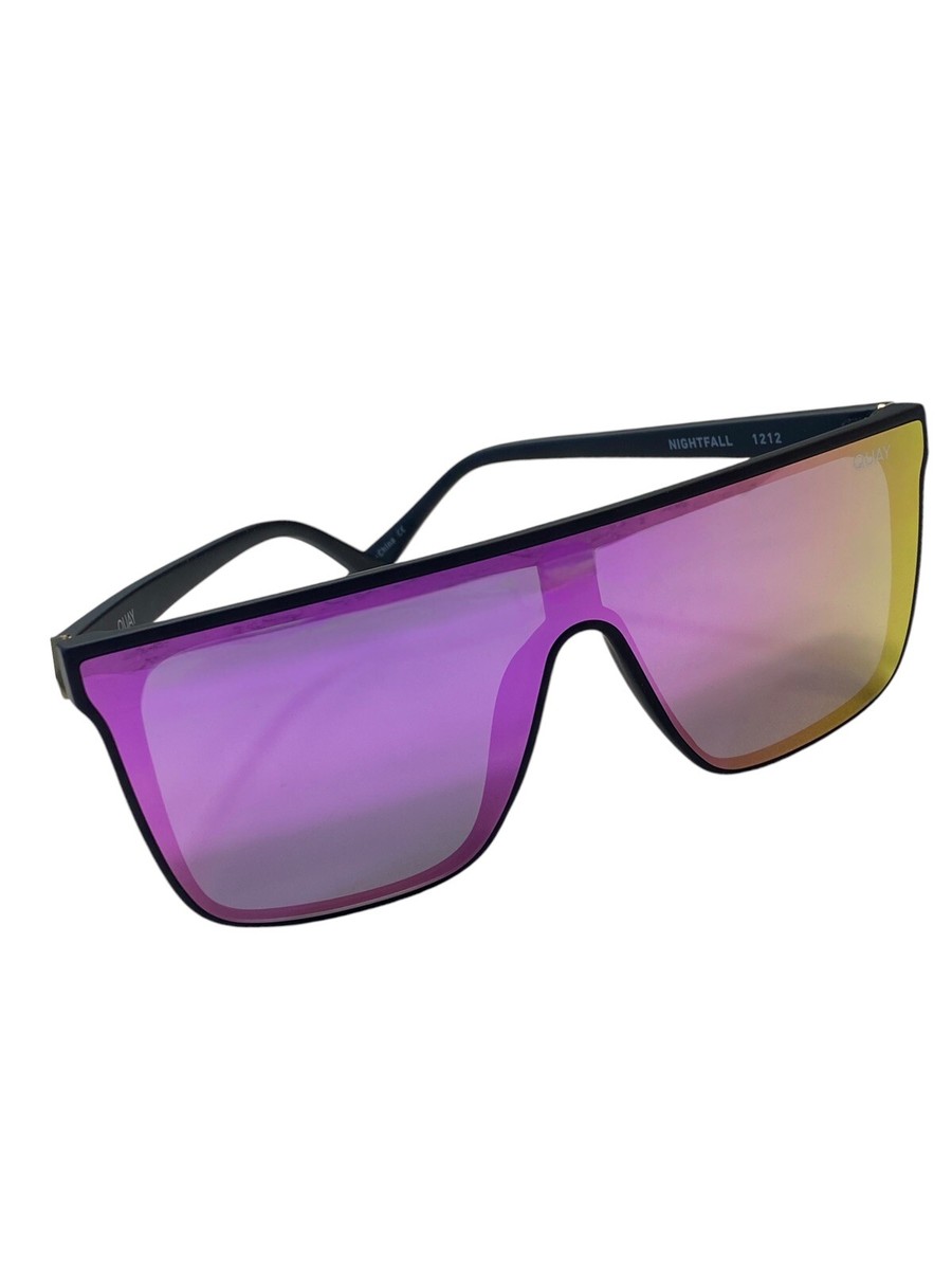 QUAY It’s My Way Sunglasses Matte Black Frame Black Pink Gradient Lenses NWT QUAY Australia It main image 3