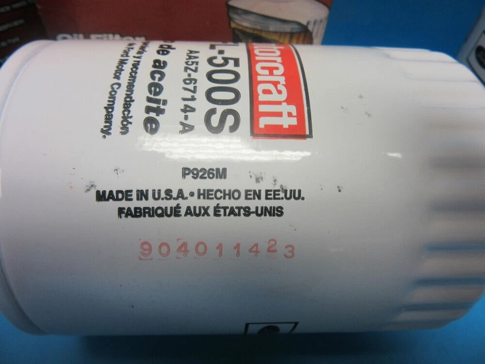 3 filtros de aceite de motor originales para Ford Motorcraft FL-500S reemplazar OEM# AA5Z6714A Foto 3 de 4