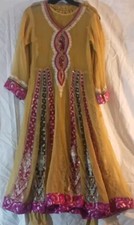 Vintage Handmade Indian/ Pakistanian Kameez Plazzo 2 PC. Outfit