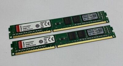 8GB Kit (2 x 4GB) Kingston KCP313NS8/4 PC3-10600U Low Profile Computer Speicher