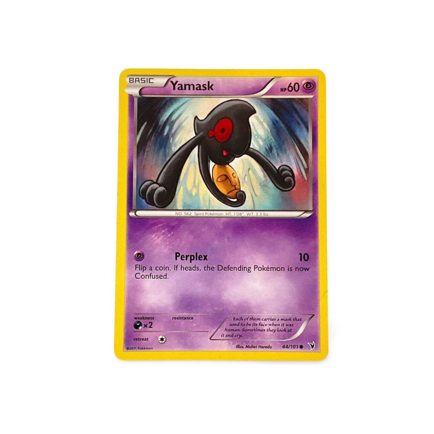 44/101 Yamask Common: Pokemon Trading Card Game BW-03 Noble Victories