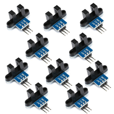 10PCS IR Infrared Slotted Speed Measuring Detection Optocoupler Sensor Module