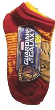 Kids 6 pack Large  3-9 Guardians Of The Galaxy Low Cut Socks
