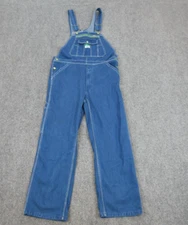Liberty Overalls Mens 34 Blue Denim Jeans Pants Work Wear Outdoors Button Pocket