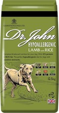 Dr John Hypoallergenic Dry Dog Food Lamb with Rice 12.5kg Wheat Free Sensitive 1.92 per kilo