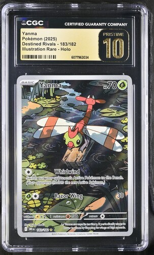 Pokémon GRADED Yanma 183/182 Destined Rivals IR PRISTINE 10 CGC ENGLISH