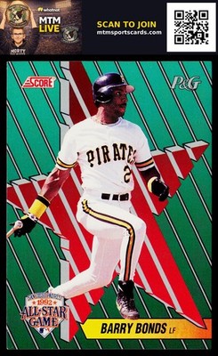 1992 Score Procter & Gamble #15 Barry Bonds