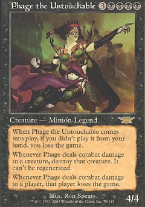 MTG English Phage the Untouchable NM Normal Legions