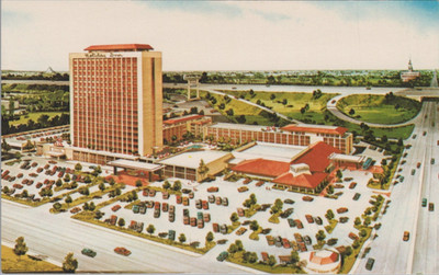 Buena Park CA Knotts Berry Farm Area Holiday Inn Artist Rendering postcard JP16