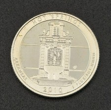 2010-S Hot Springs Arkansas 90% Silver Proof America The Beautiful