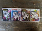 Just Dance Nintendo Wii 4 Game LOT COMPLETE with Manuals *TESTED* 2 3 4 2014