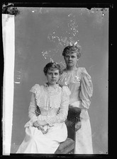 Photo:Whitman Misses and Miller Portrait Women in White Dresses