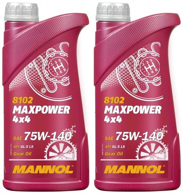 2l Mannol 8102 MAXPOWER 4x4 75W-140 Getriebeöl 2x1l 