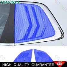 For Honda CRV 2023-2024 Blue Carbon Fiber Side Window Louver Shutter Frame Trim