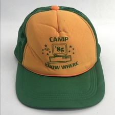 Stranger Things vintage inspired  85 Camp Know Where rope trucker adjustable hat
