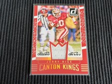 2016 DONRUSS JERRY RICE *GAME USED CANTON KINGS JERSEY #4/25*  49ERS